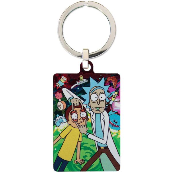 Rick And Morty Metal Keyring TKO Sports