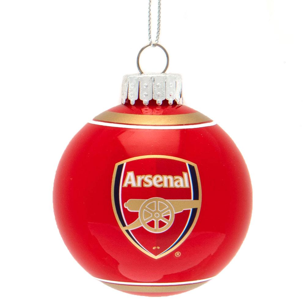 Arsenal FC Glass Bauble – TKO Sports