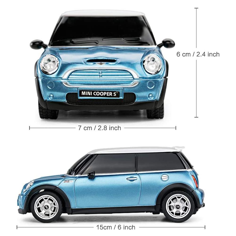 Mini Cooper S Radio Controlled Car 124 Scale Blue TKO Sports