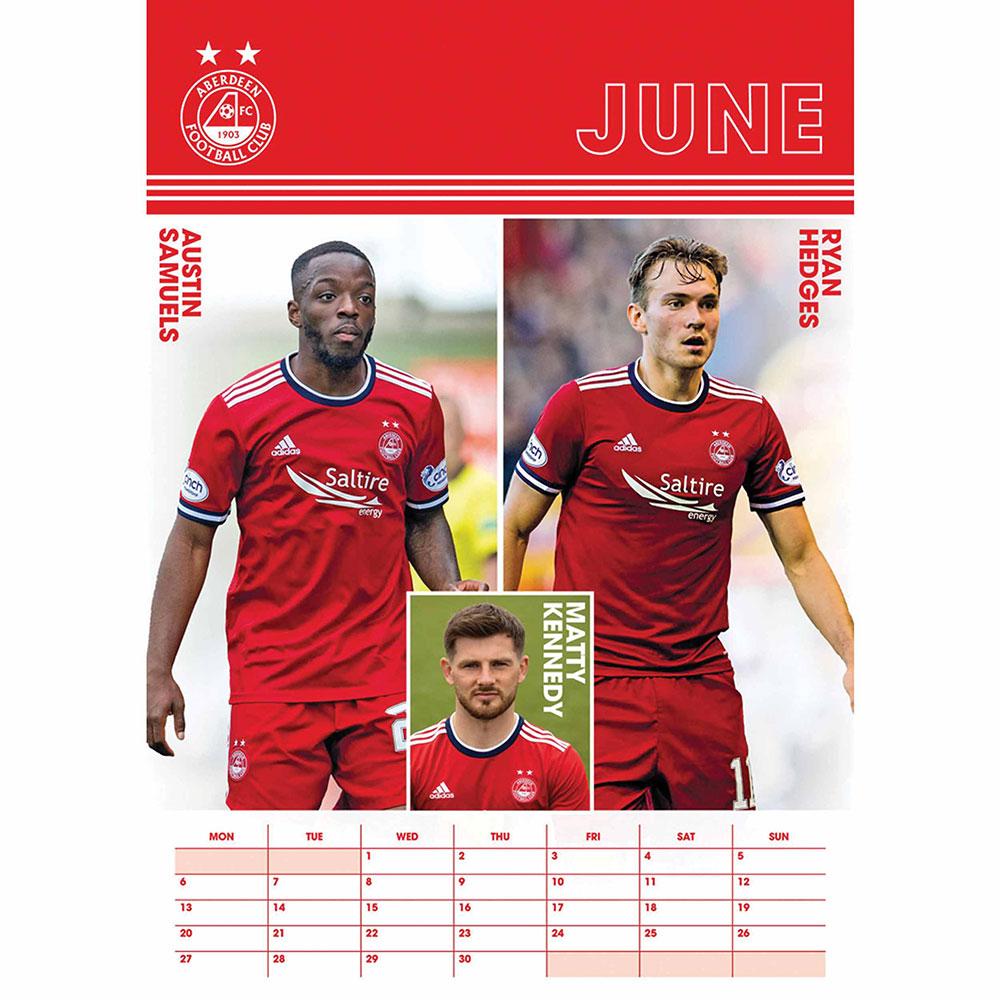 Aberdeen FC Calendar 2022 TKO Sports