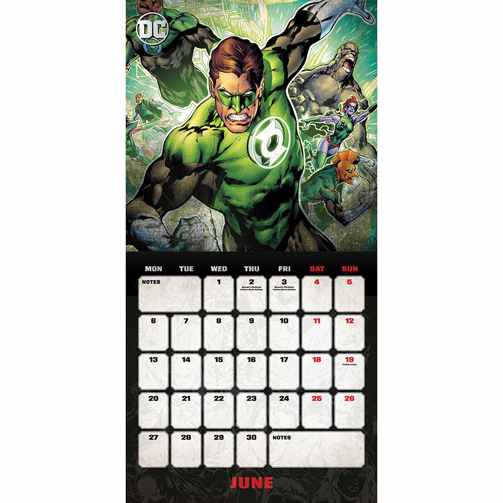 DC Comics Calendar 2022 TKO Sports