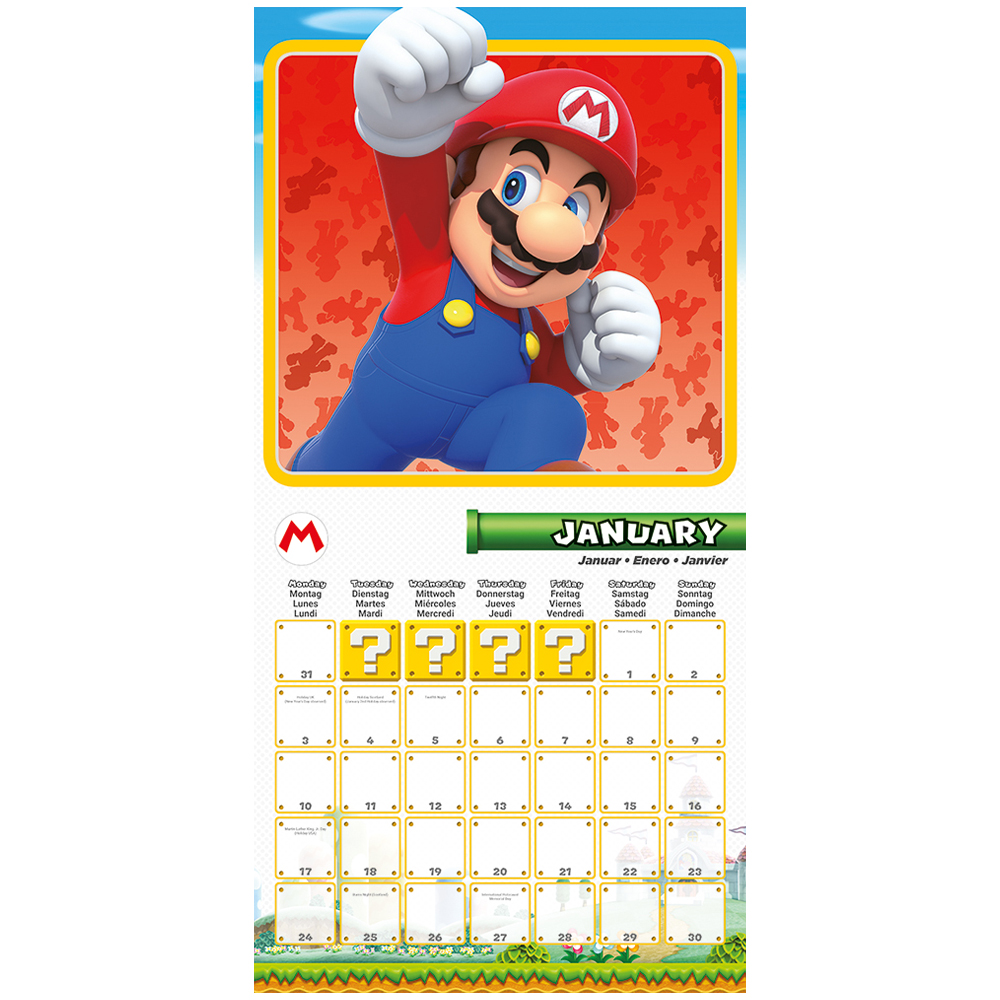 Super Mario Calendar 2022 – TKO Sports